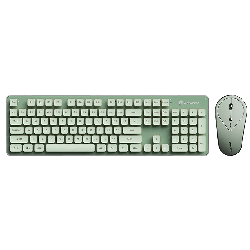 LANGTU LT600 Bluetooth backlit full metal panel membrane keyboard Mouse Set