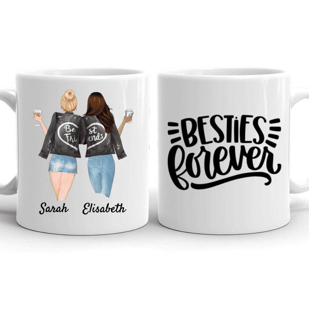 Beste Freundinnen - Personalisierte Tasse (2 Personen)