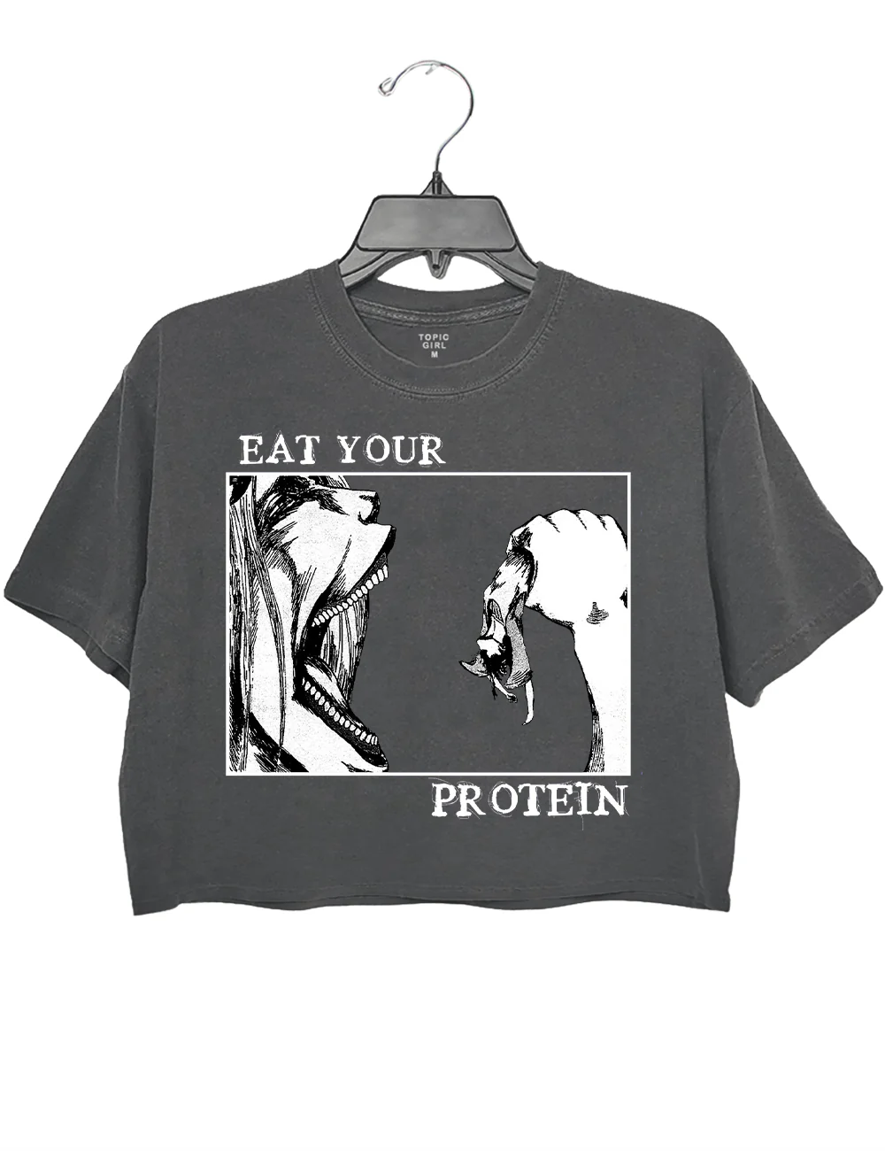 Attack On Titan Eat Your Protein Crop Top