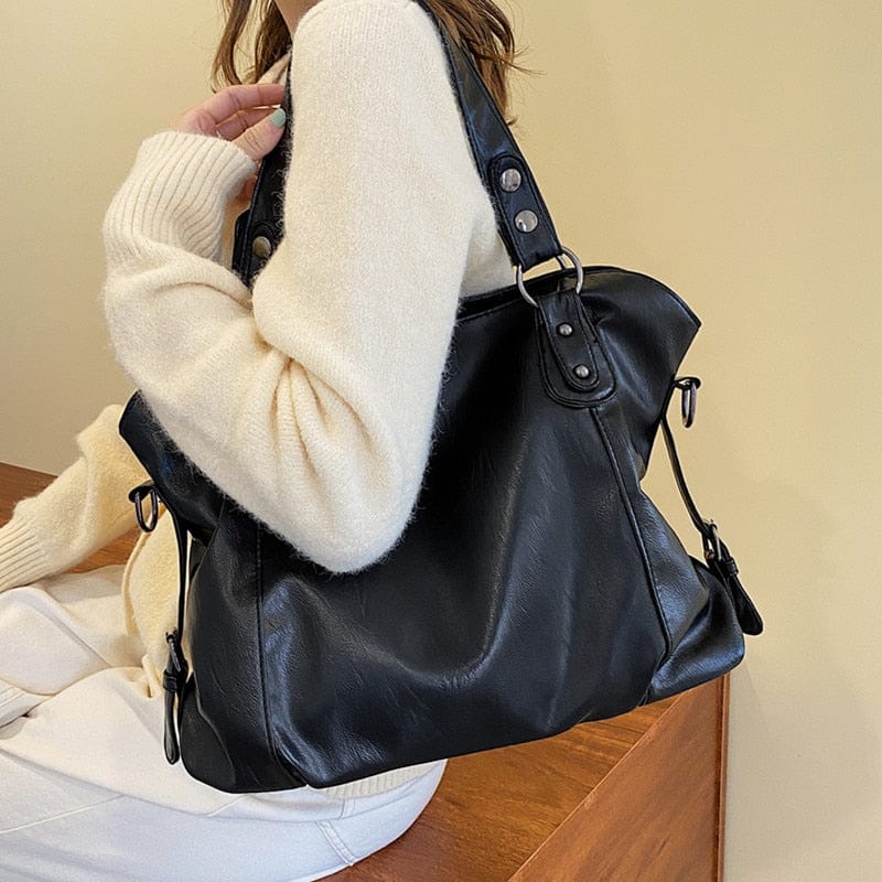 Vegan Leather Shoulder Bag: The Jillian