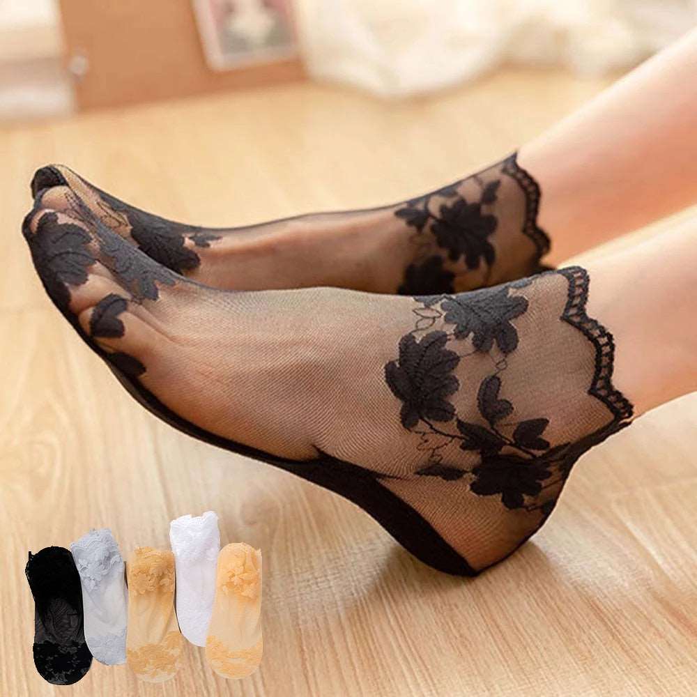 #1 Best Seller Floral Lace Socks