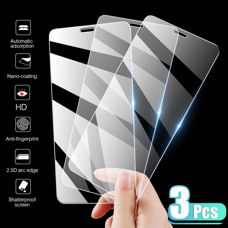 3PCS Full Cover Tempered Screen Protector For iPhone