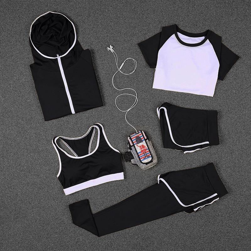 Set of 5 yoga suits for ultimate comfort and style in yoga