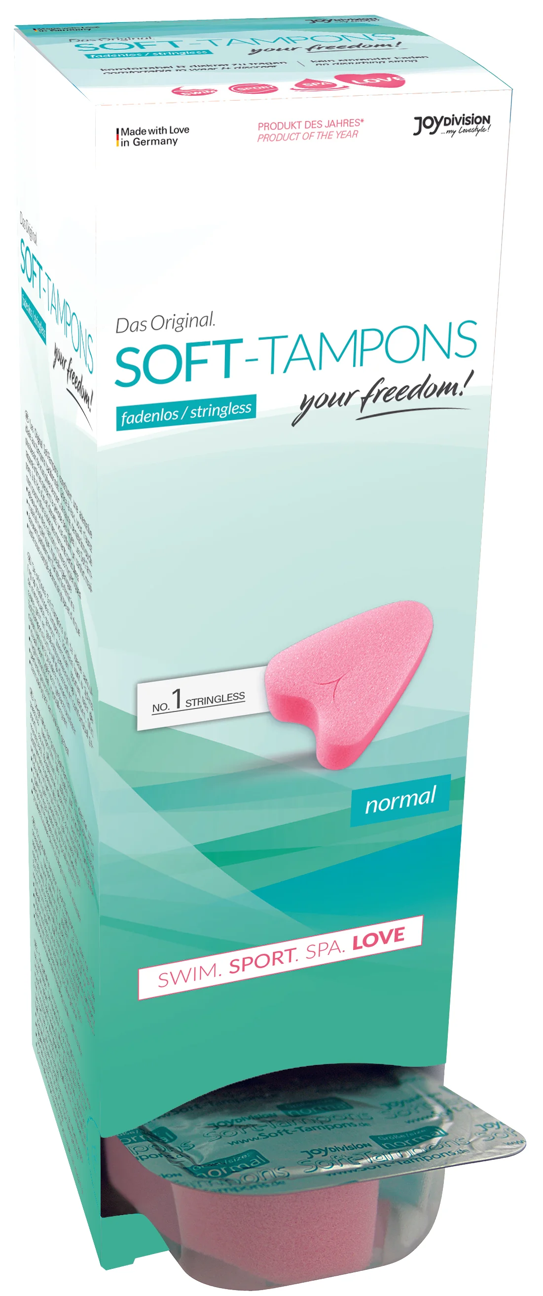 Beppy Soft Tampons Stringless Sponge, 10 Pack