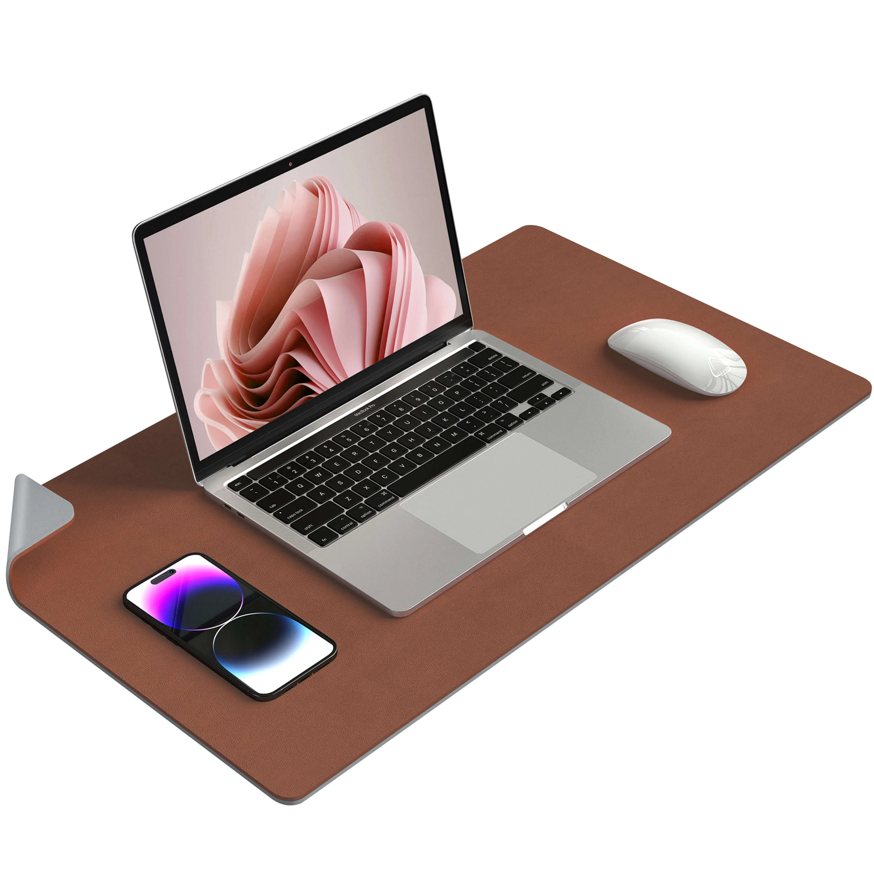 Dual-Side Mouse Pads For Desk (Three Sizes / Brown)