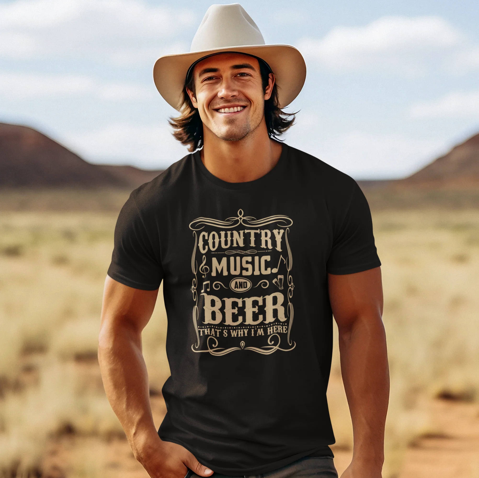 Men's Vintage Country Music Tshirt