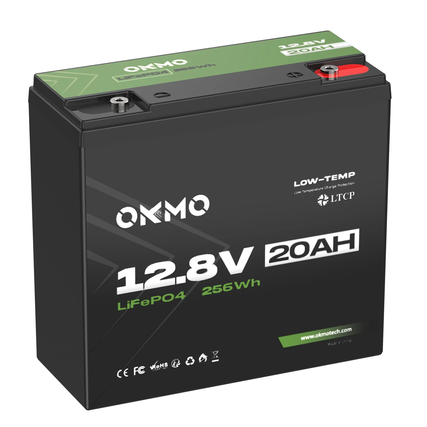 OKMO 12V 20Ah 800 CCA Marine Starting Lithium Battery