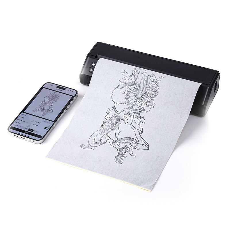 Lightweight Wireless Tattoo Transfer Stencil Printer with Android and iOS Phone&Laptop