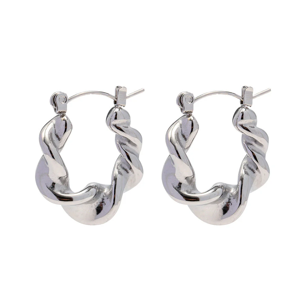 Twisted Loop Earrings: Stylish Vintage for Women