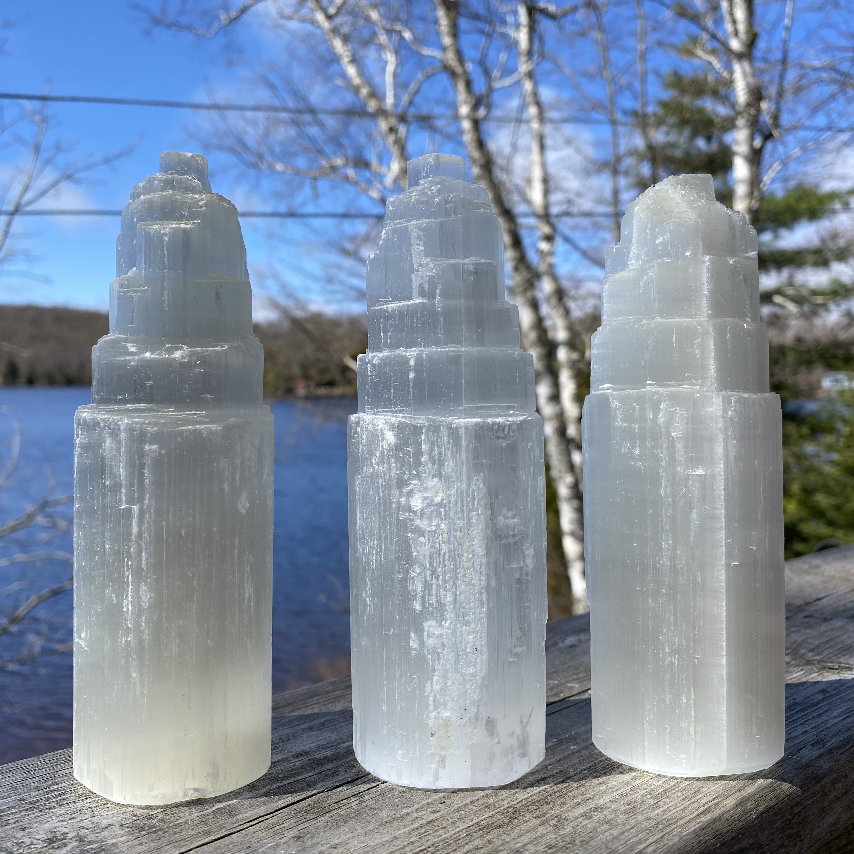 Satin Spar (Selenite) Mini Mountain