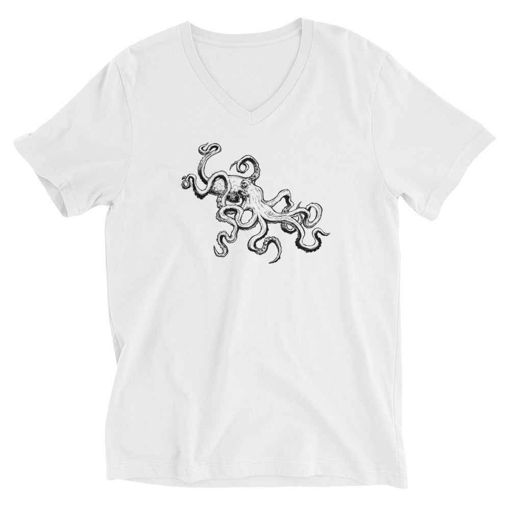 The Octopus (Dark) - V-Neck Tee