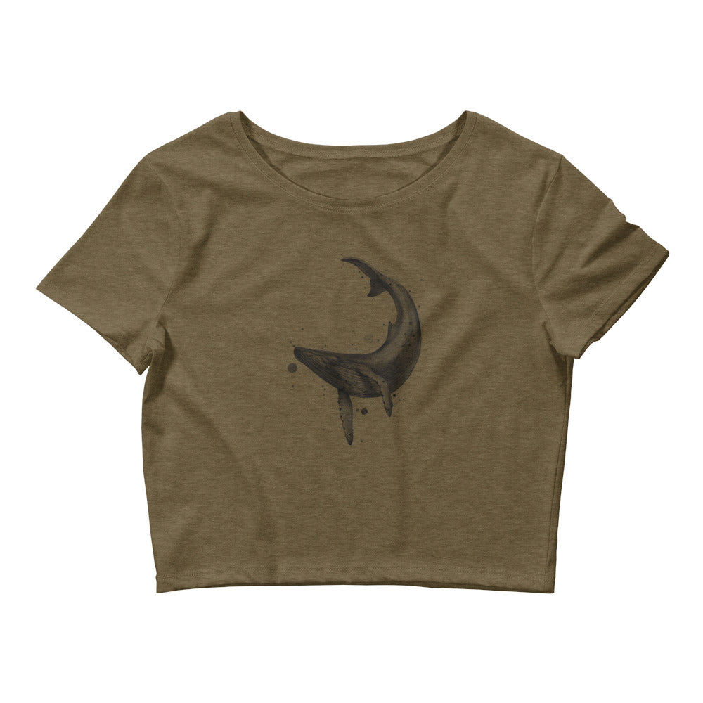 The Whale (Dark) - Women's Crop Tee