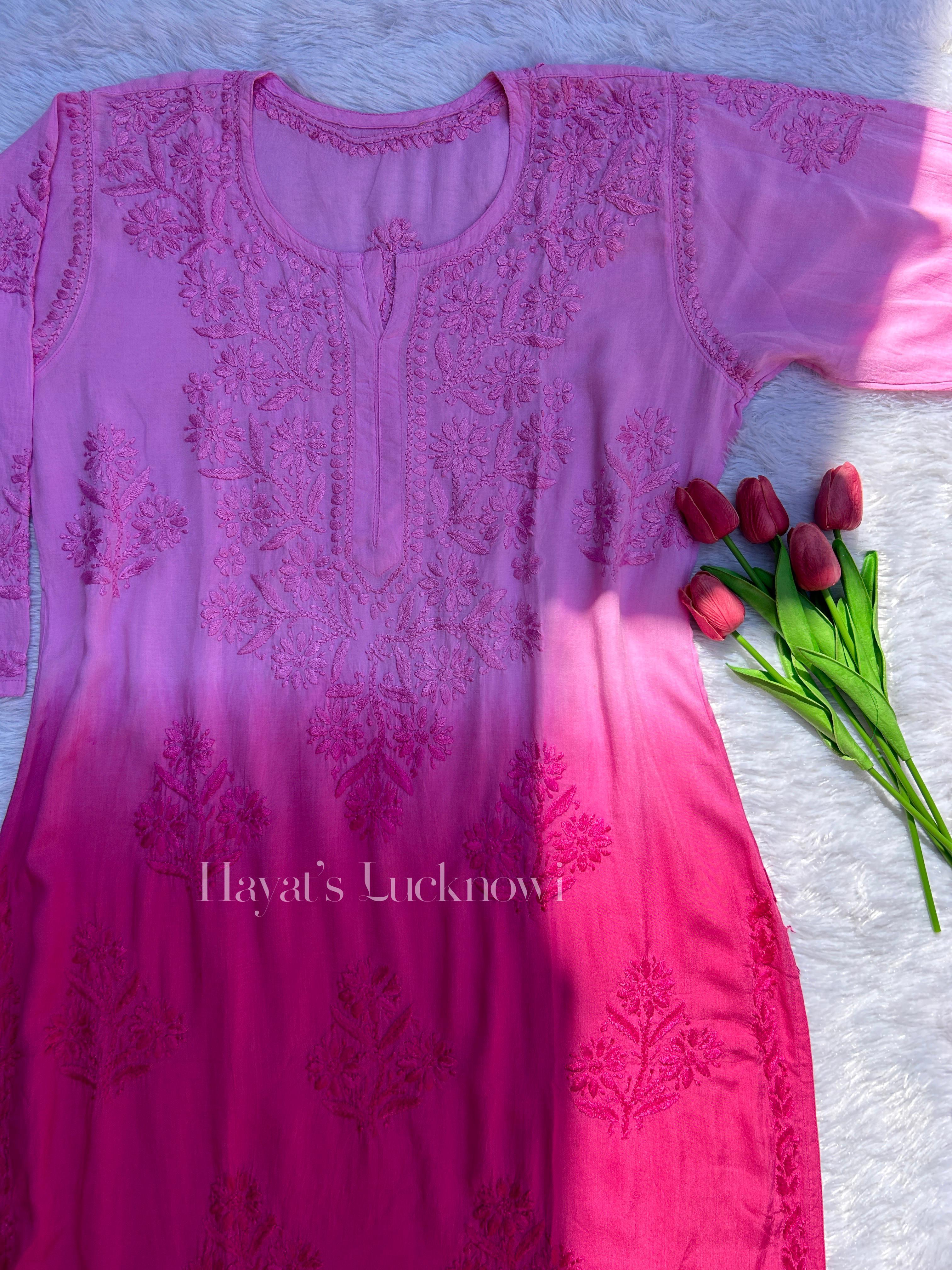 Amara Pink Ombre Modal Kurti