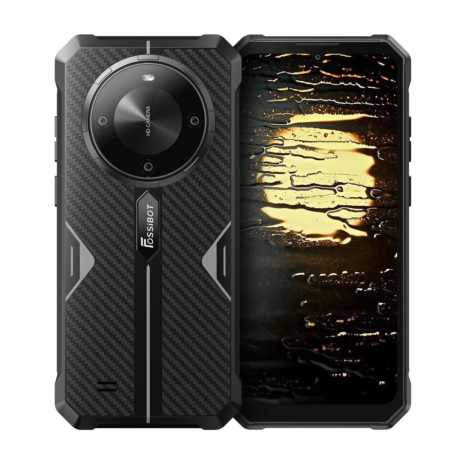 FOSSiBOT F105 12+64GB 10300mAh Large Battery 6.745 inch Waterdrop screen Rugged Phone