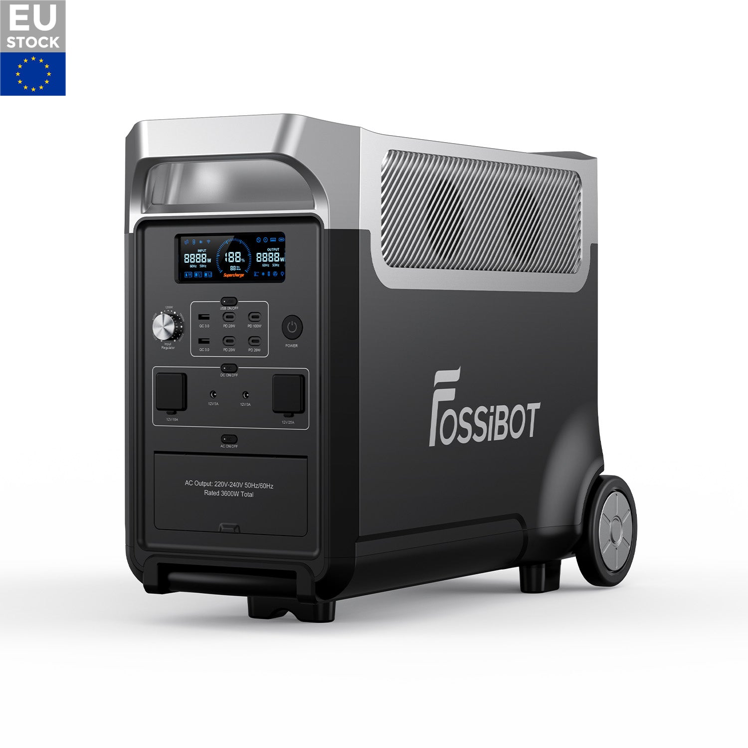 FOSSiBOT F3600 Pro Portable Power Station | 3,600W 3,840Wh