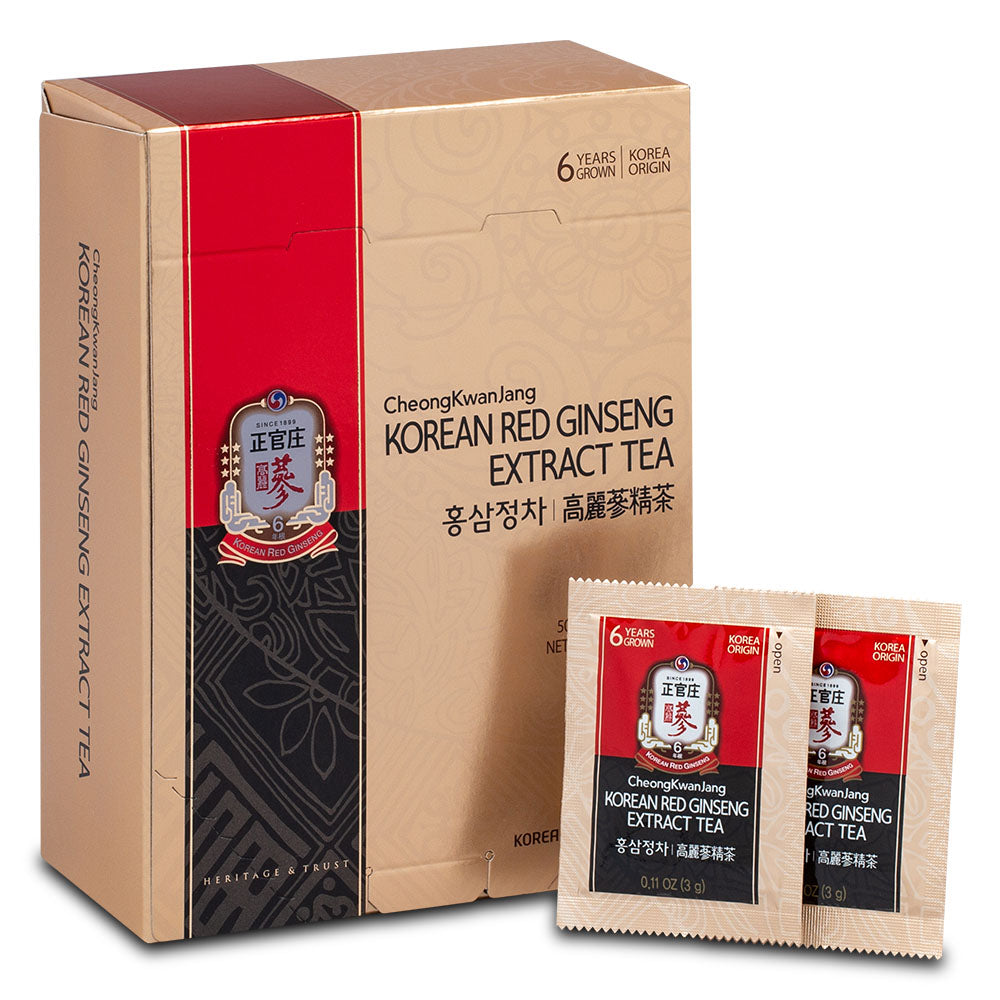 Red Ginseng Extract Instant Tea - 50 Packets Korean Red Ginseng - CheongKwanJang