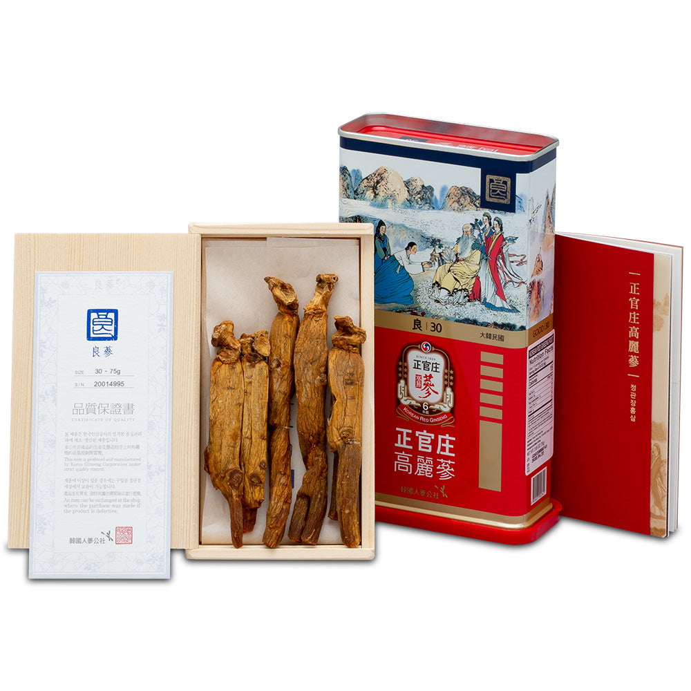 Good Grade 30ji Root 75g Korean Red Ginseng - CheongKwanJang