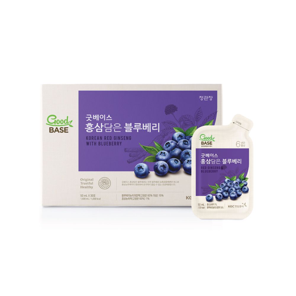Blueberry Korean Red Ginseng Health Drink Pouch - Good Base