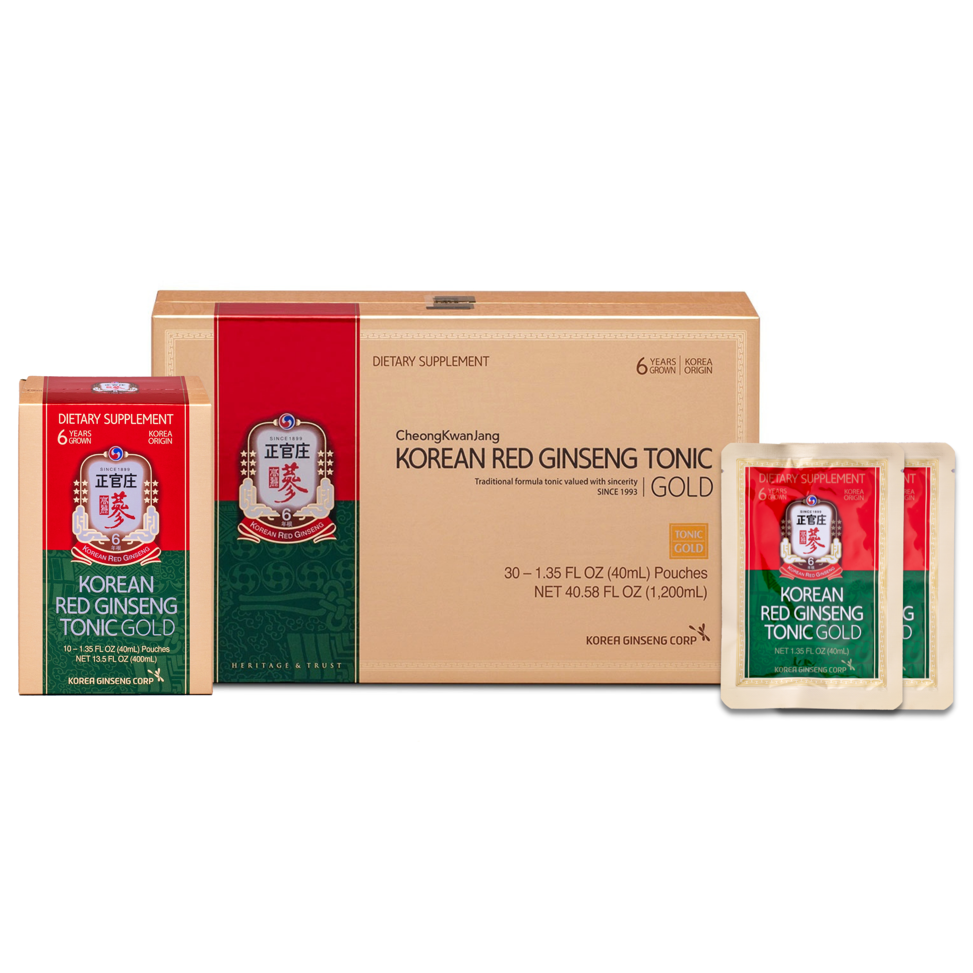 Tonic Gold Pouch Korean Red Ginseng - CheongKwanJang