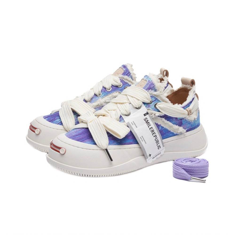 Blue Purple Print Low Top SB Sneaker