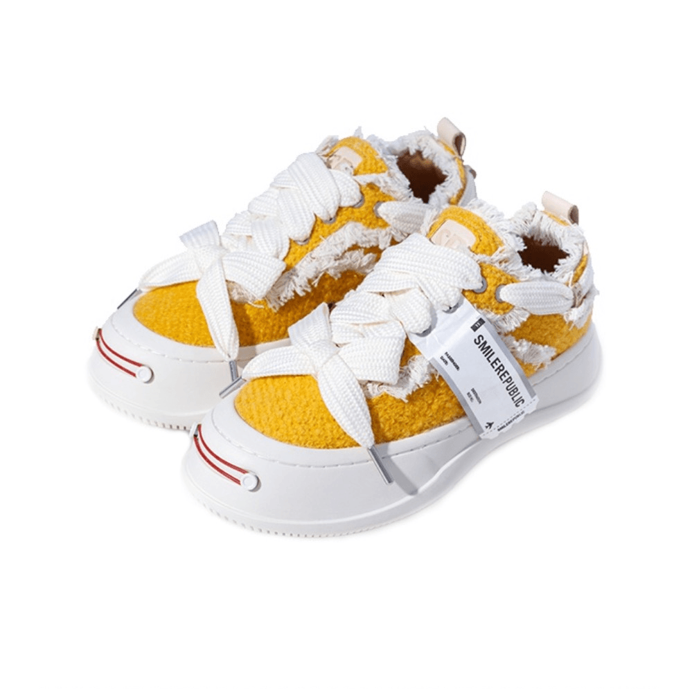 Sunset Yellow Tweed Fashion SB Sneaker