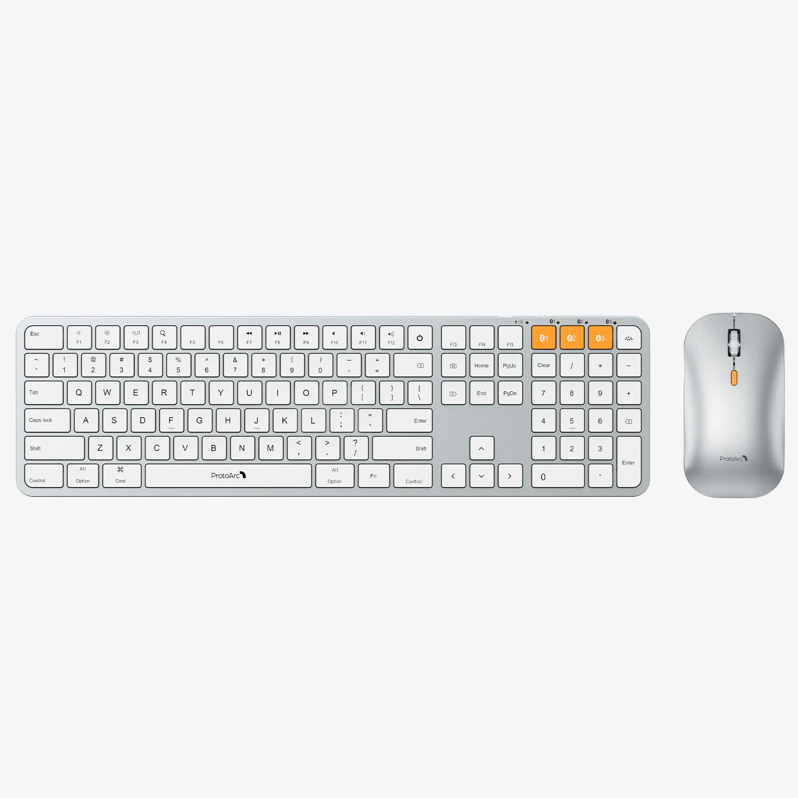 KM100-A Backlit Bluetooth Keyboard and Mouse Combo for Mac