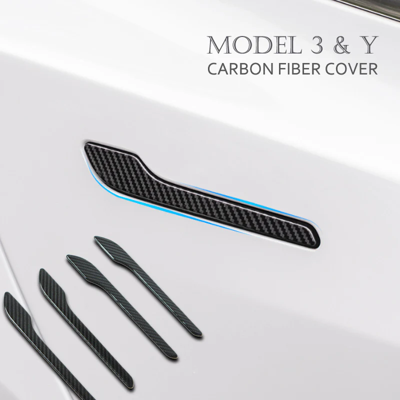 Model 3 & Y Carbon Fiber Door Handle Cover