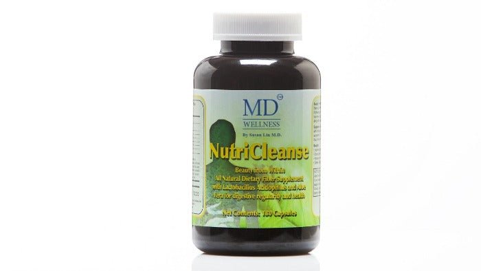 MD® Nutri Cleanse| Gut Health Detox Probiotics Natural Fiber Support Weight Loss 180 Capsules