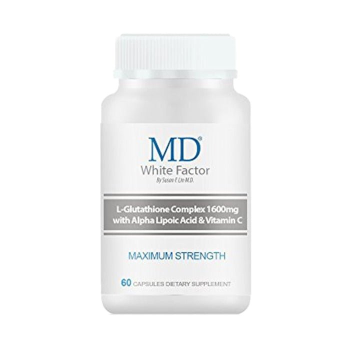 MD® White Factor Skin Whitening Glutathione Detox Wellness Capsules