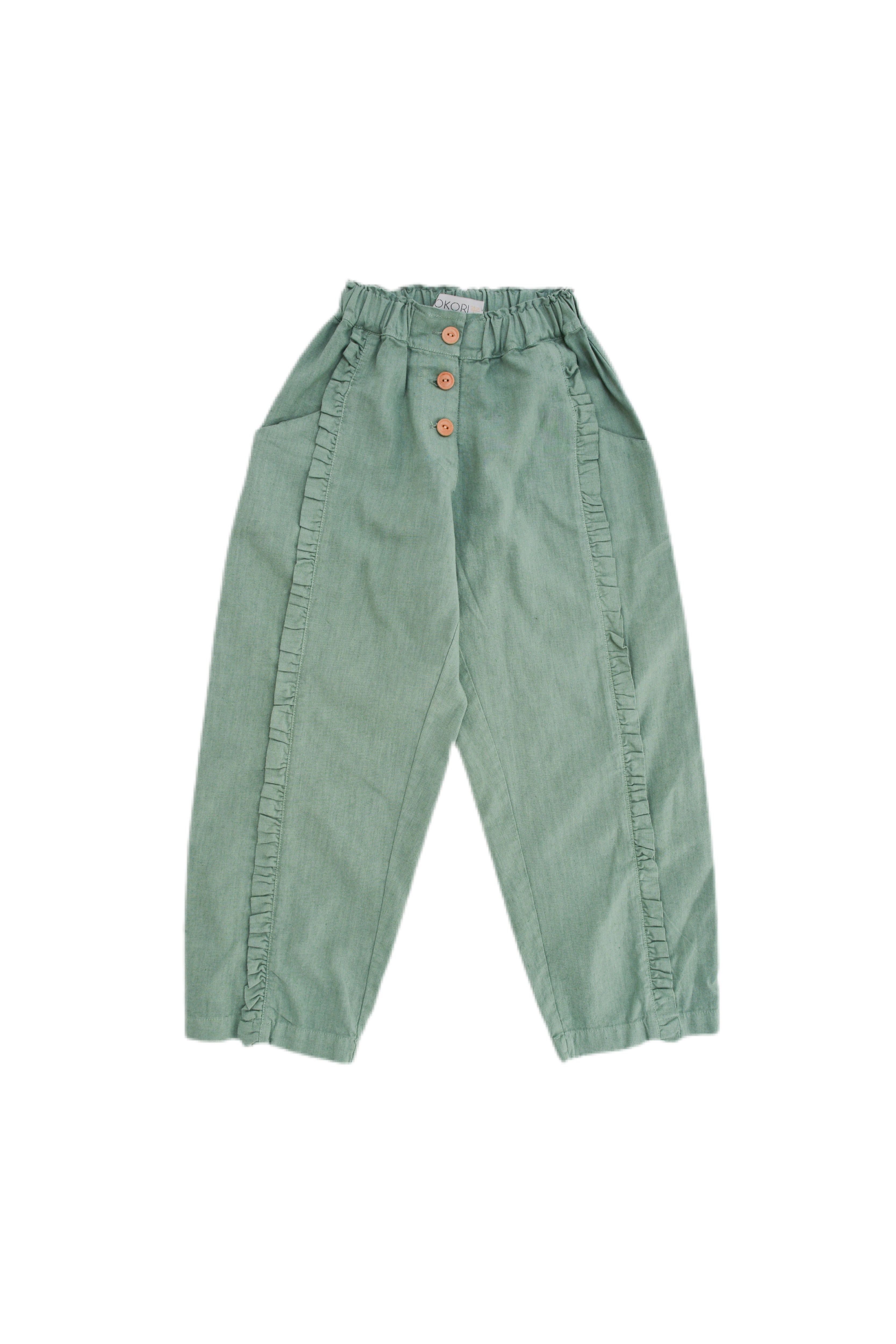 Girls Trousers, Linda Trouser Green