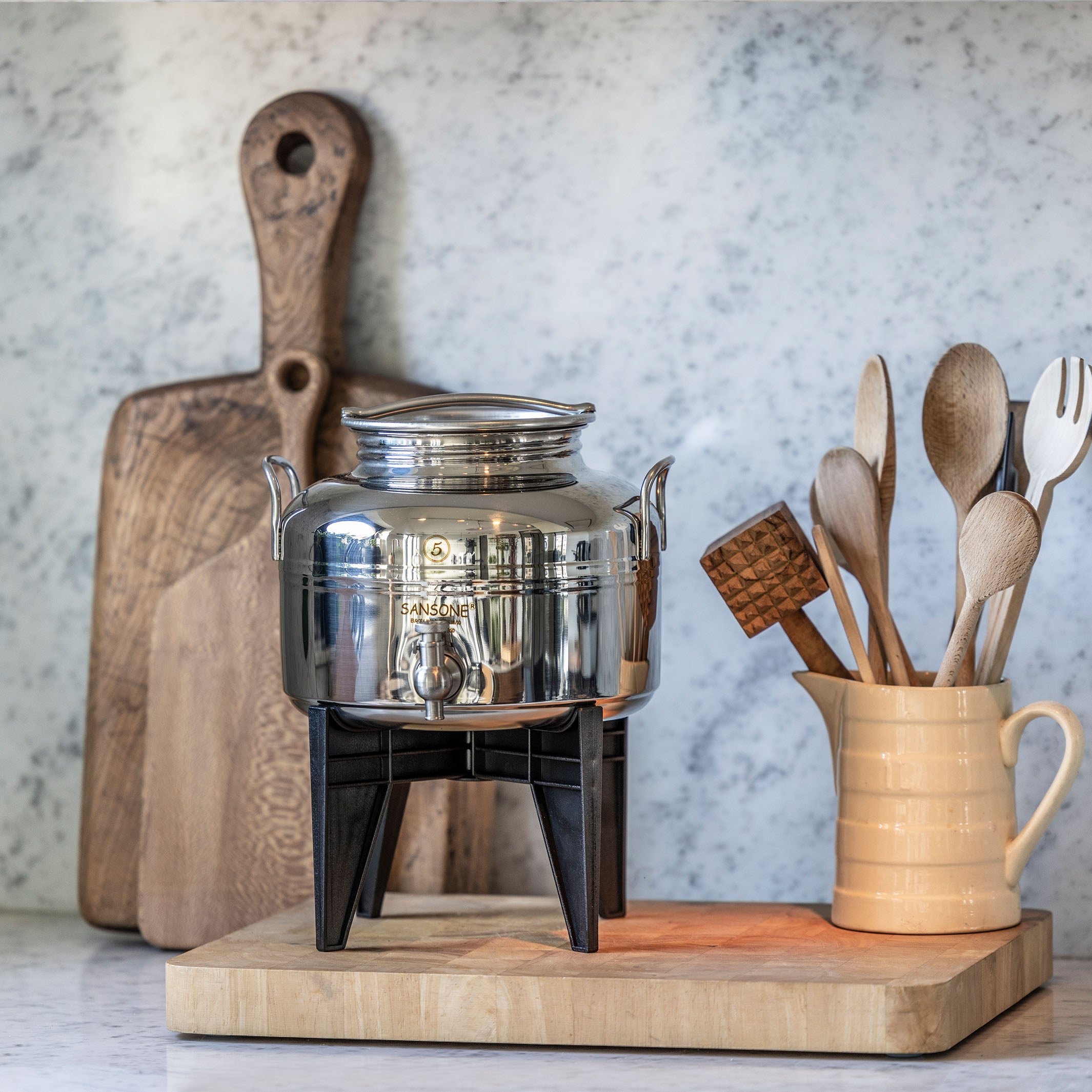 Kitchen welded drums - 5L (olive oil included)