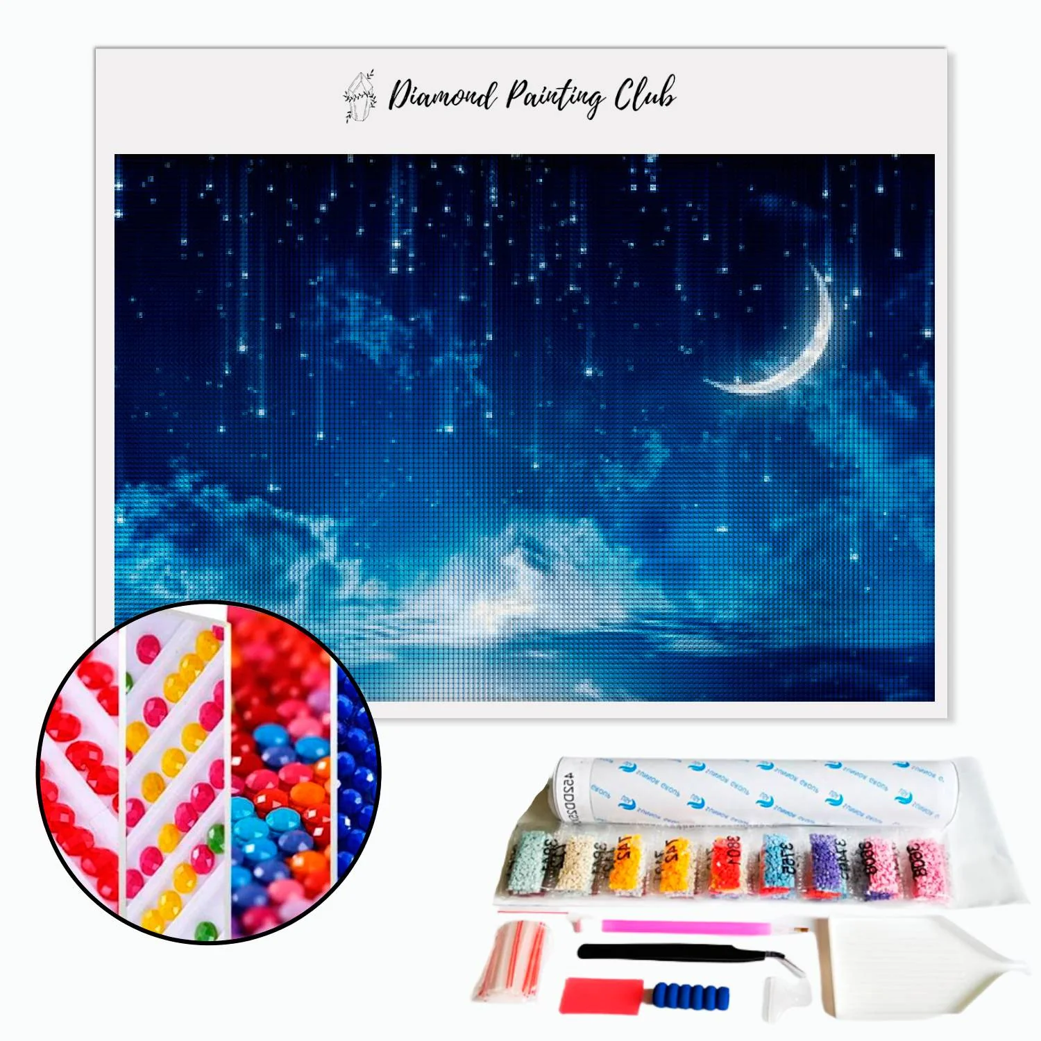 Broderie diamant Etoile filante