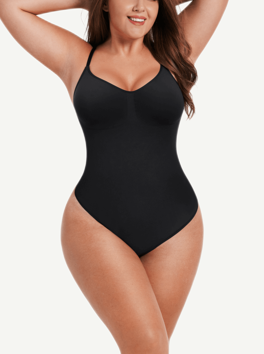 Seamless Sculpted Scoop-Back Thong Bodysuit
