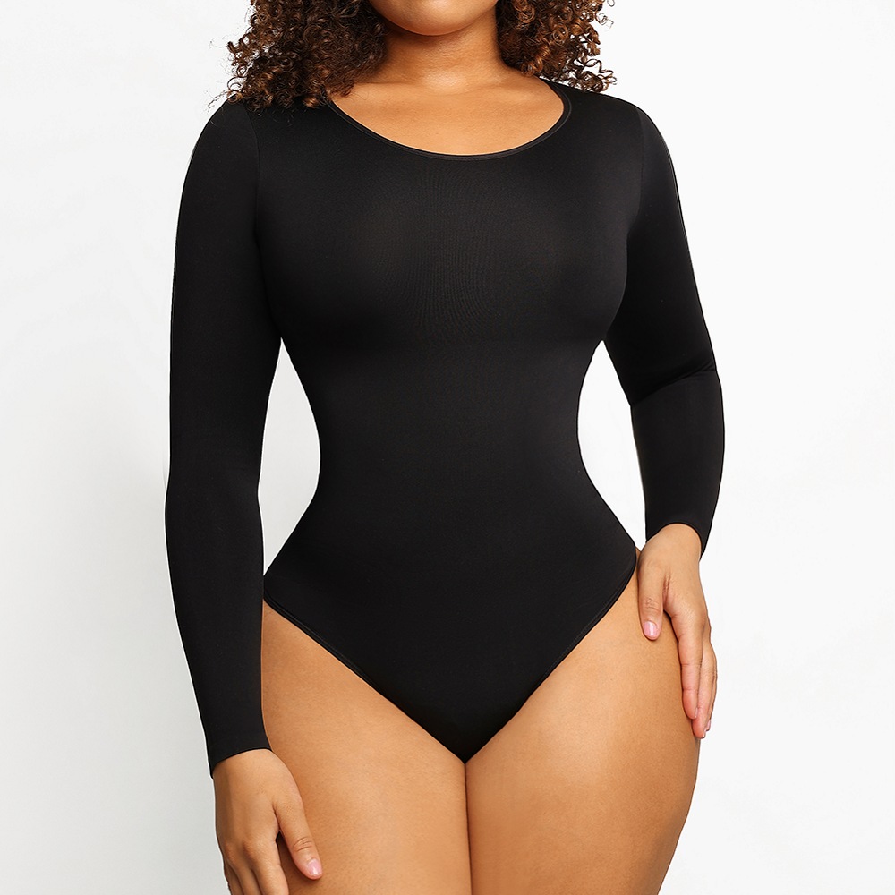 Seamless Long Sleeve Tummy-Toning Bodysuit