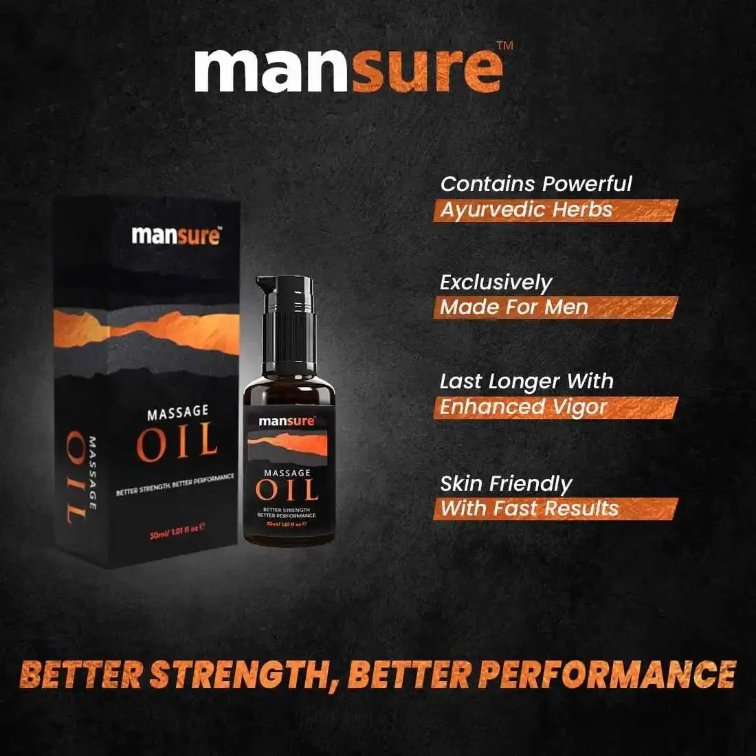 ManSure Massage Oil For Men - 30ml