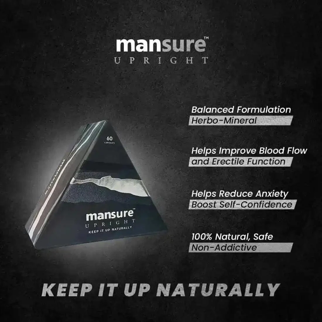 ManSure UPRIGHT for Men - 60 Capsules