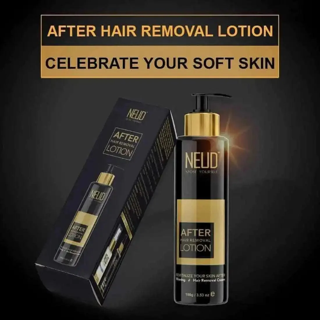NEUD After-Hair-Removal Lotion for Skin Care in Men and Women - 100g