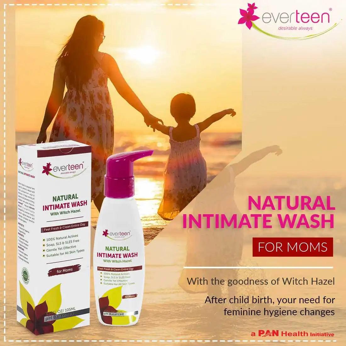 everteen Witch Hazel Intimate Wash for Moms - Natural Feminine Hygiene
