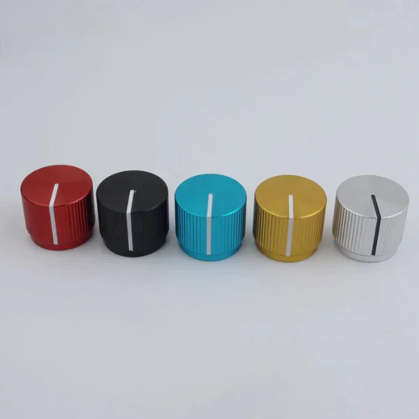 CKB001 1 Piece Aluminum Flat Top Knob For Electric Bass 16MM*19MM*6.0MM Available In Five Colors