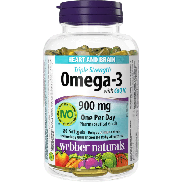 Omega-3 with CoQ10 Triple Strength 900 mg EPA/DHA