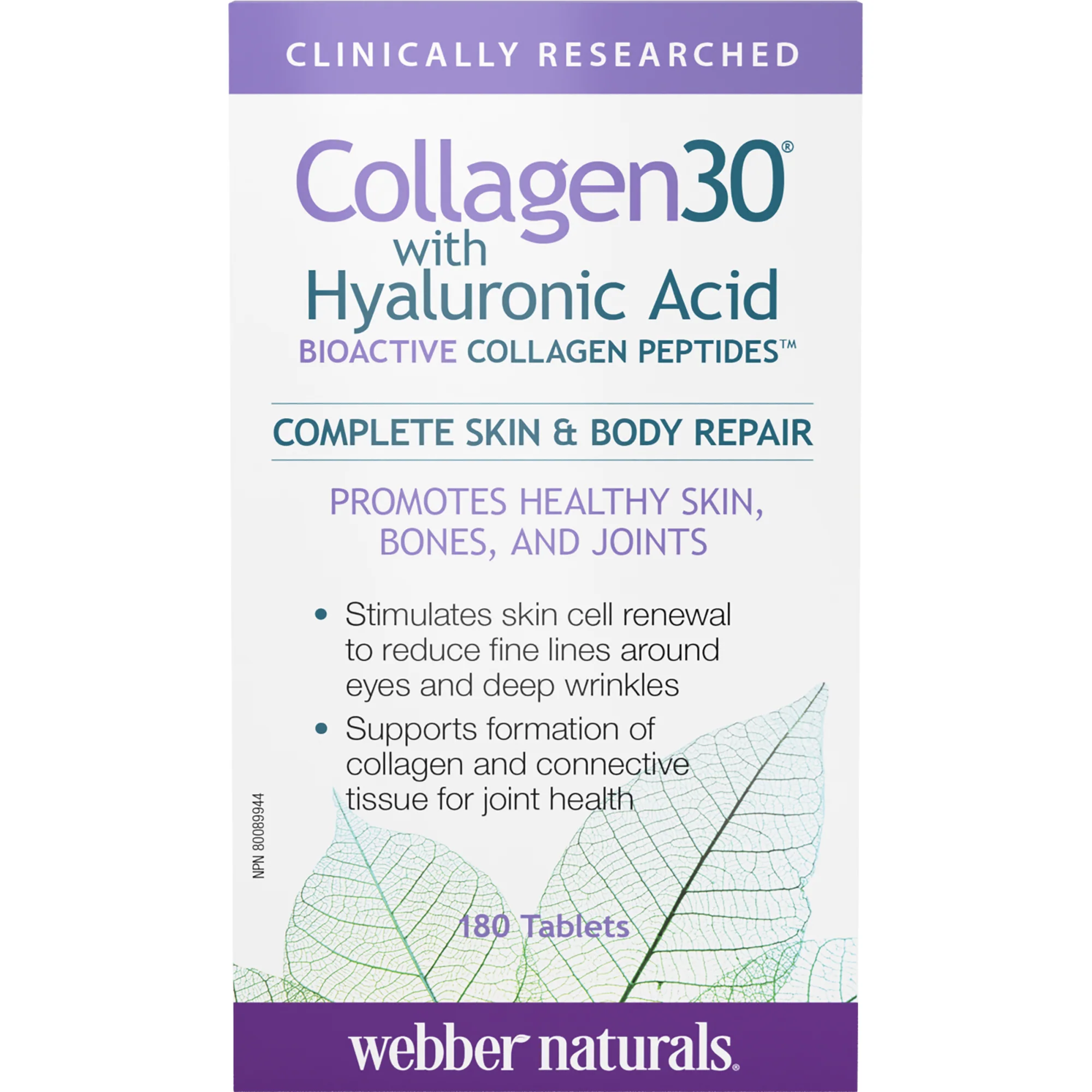 Collagen30® with Hyaluronic Acid Bioactive Collagen Peptides Tablets