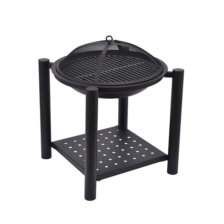 Factory Custom Garden Circular Steel Camping Fire Pit Backyard Patio Garden Stove Wood Burning Fire Pit