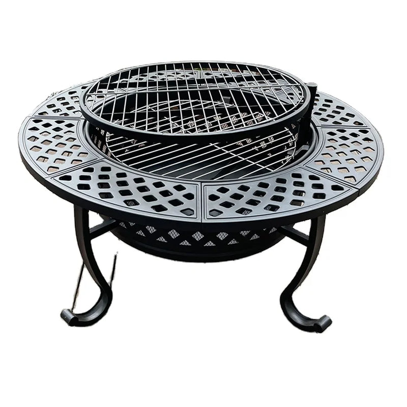 Metal Firebowl Customized round Fire Pit Heavy-Duty Wood Burning Fire Pit for Patio Backyard Bonfires