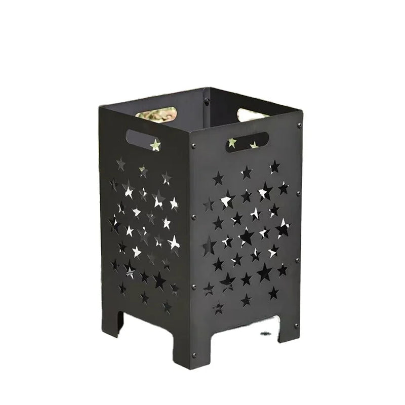 Factory Custom Bbq Grill Portable Outdoor Fire Pit Weathering Steel Sheet Fire Pit Fire Basket
