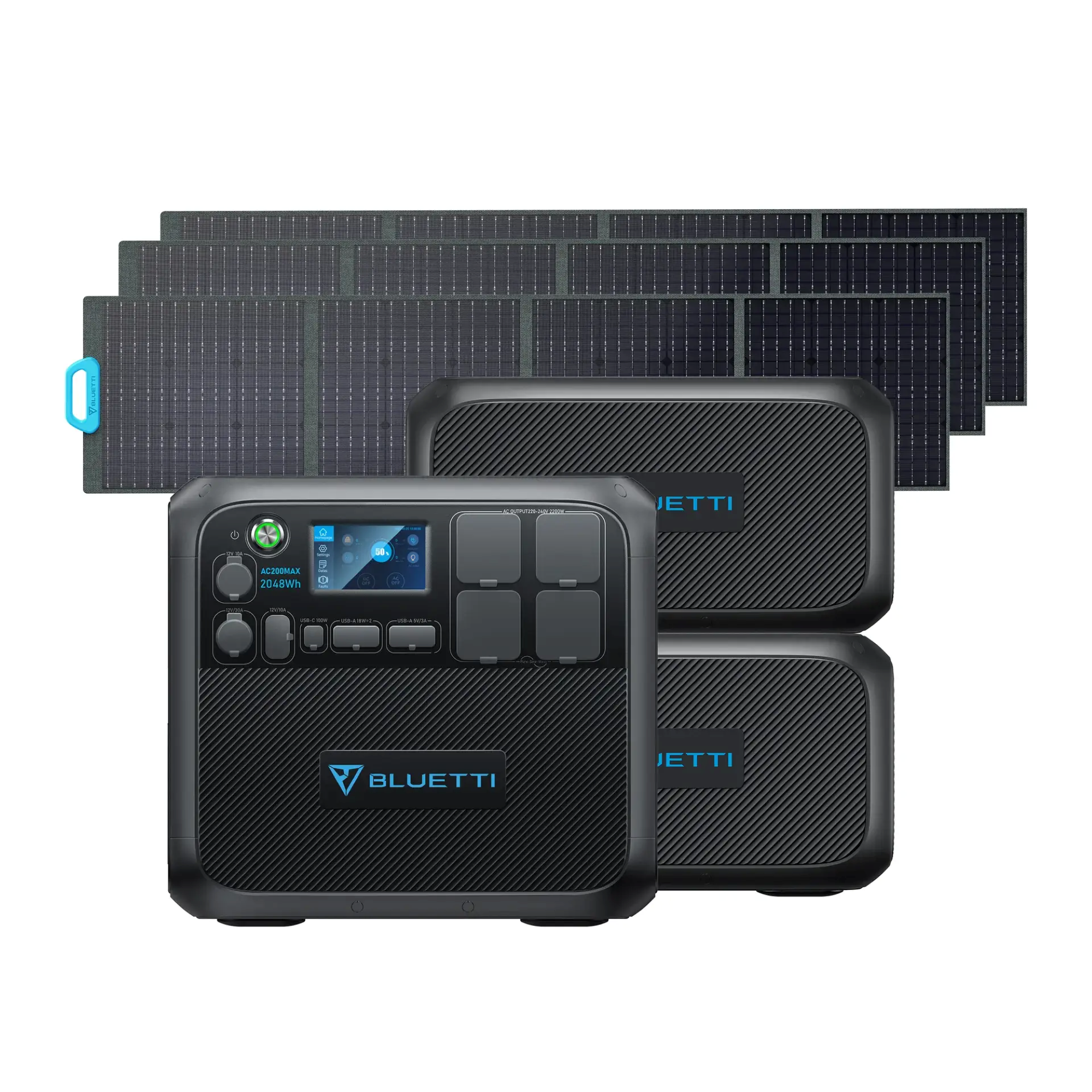 BLUETTI AC200MAX + 2*B230 + Solar Panels | Solar Generator Kit