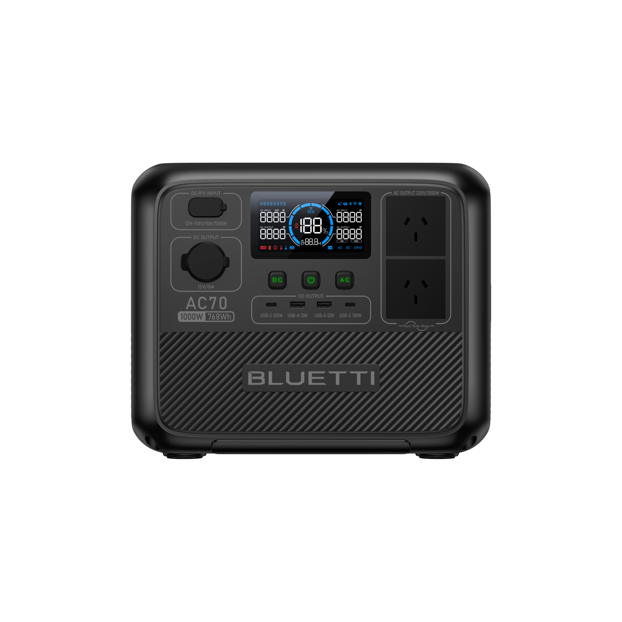 BLUETTI AC70 Portable Power Station | 1000W 768Wh