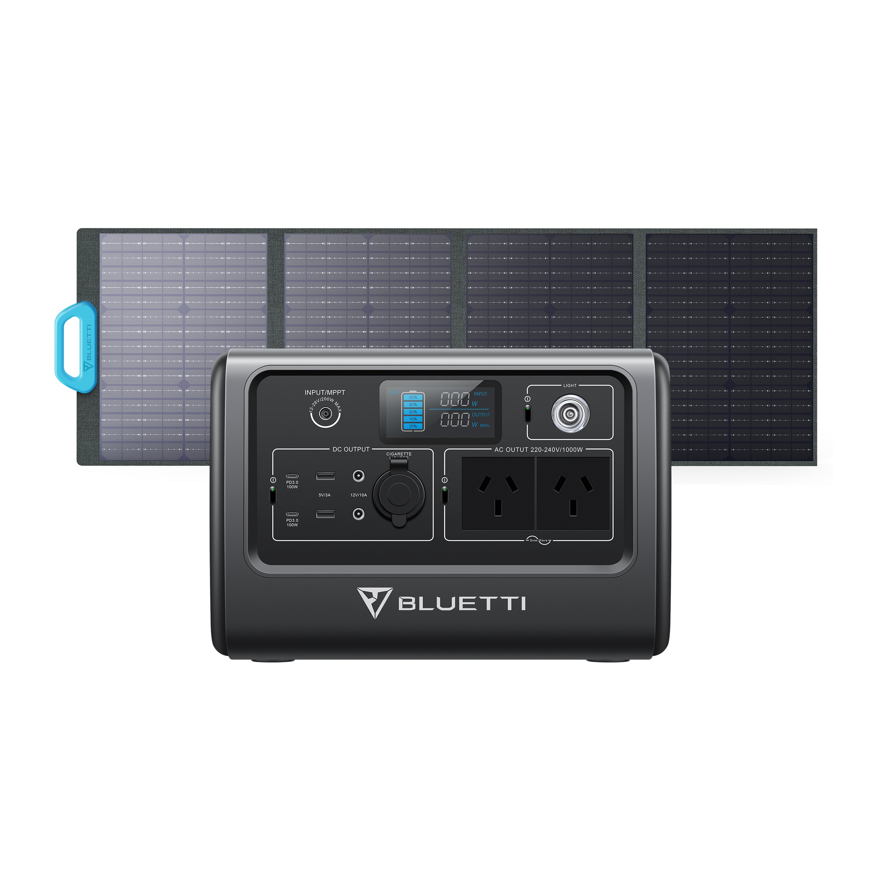BLUETTI EB70(Grey) + Solar Panels | Solar Generator Kit