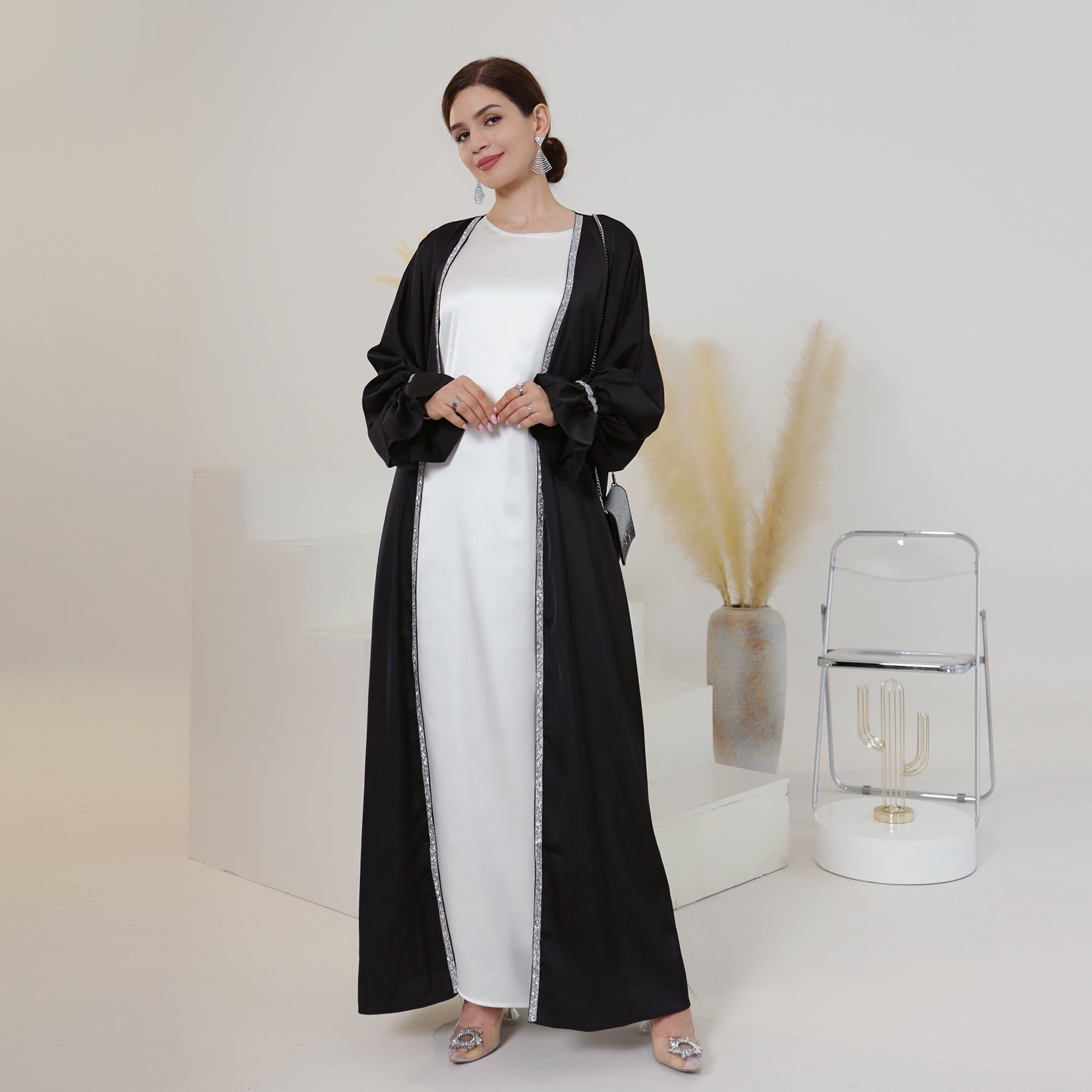 Abayas with Lining Robes with Belt