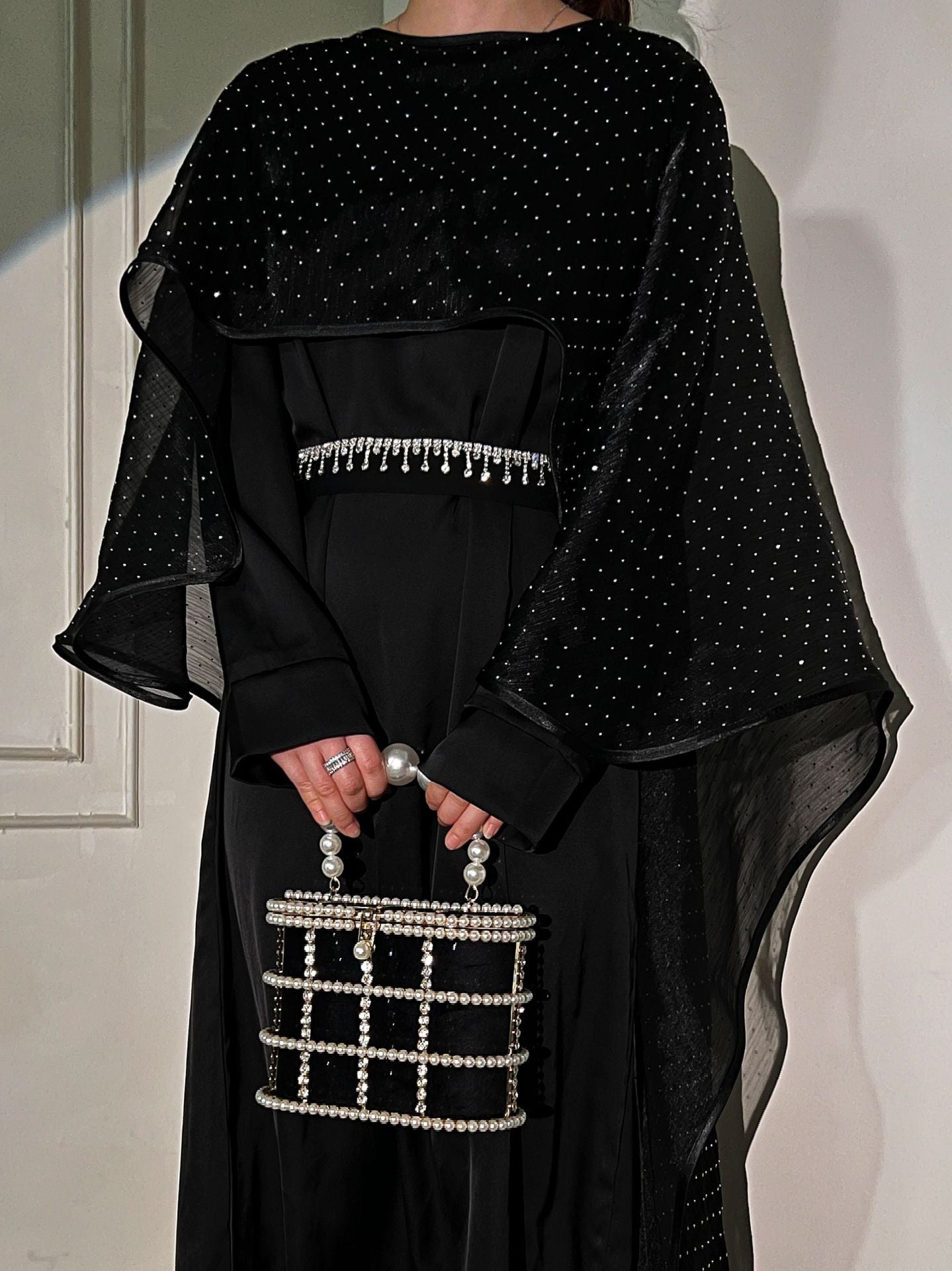 Simple Starry Cape Abaya