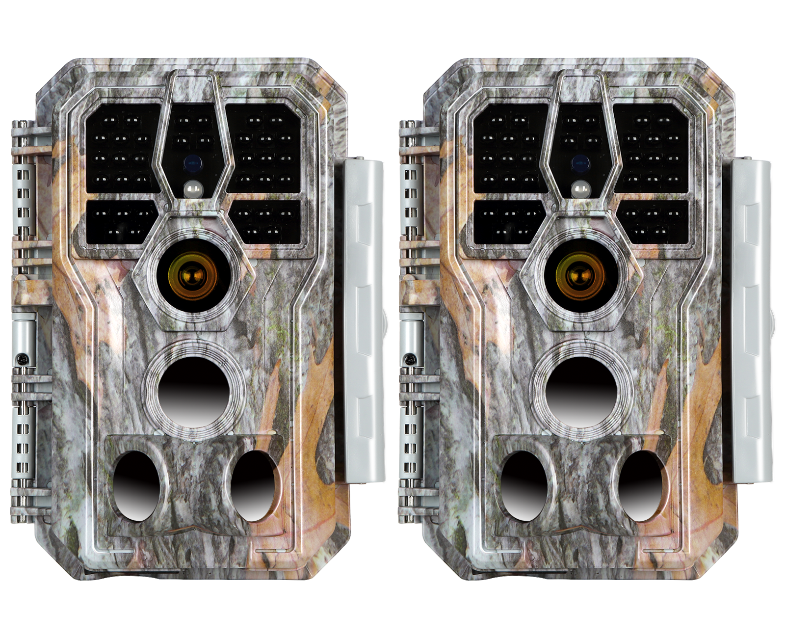 2-Pack A280 Trail Game Deer Cameras 24MP Photo 2304x1296P Full HD Video 100ft Night Vision No Glow 0.1S Trigger Motion Activated Waterproof